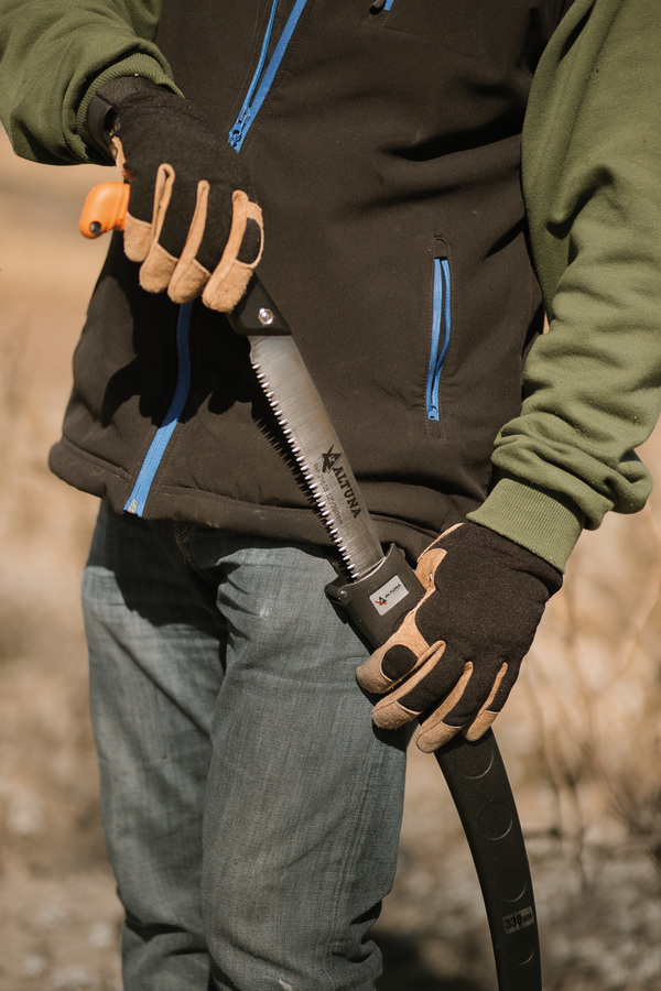 Serrucho de poda recto 300mm dentado japonés con funda 29608