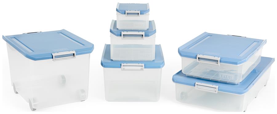 Cajas multiusos 14 l Tatay azul paloma