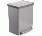 Cubo Reciclaje 17L+8L  Gris Tatay