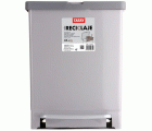 Cubo Reciclaje 17L+8L  Gris Tatay