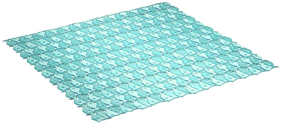 Alfombrilla baño antideslizante Tatay 54x54 turquesa