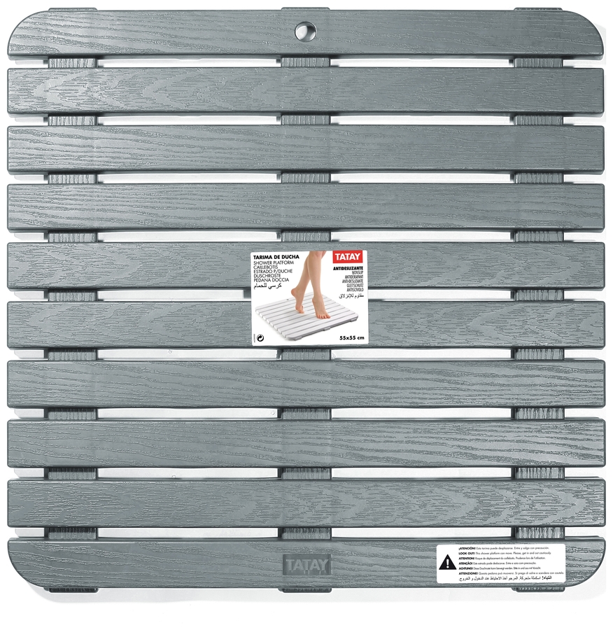 Tarima Ducha 55X55 Lombok  -Gris