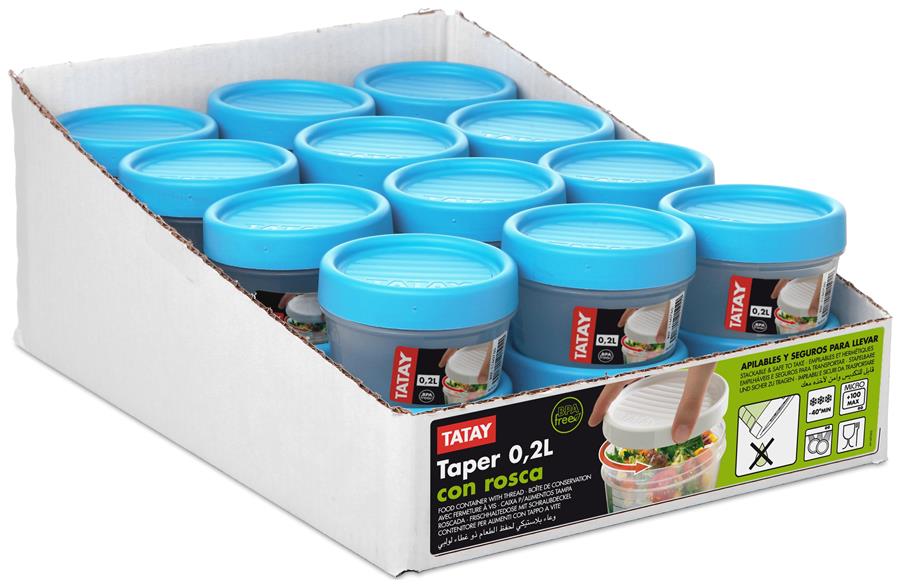 CONTENEDOR ALIMENTOS TWIST 0,2L - SRP 24 -  AZUL