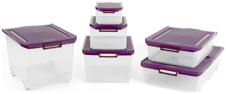 Caja multiusos 14 l Tatay morado