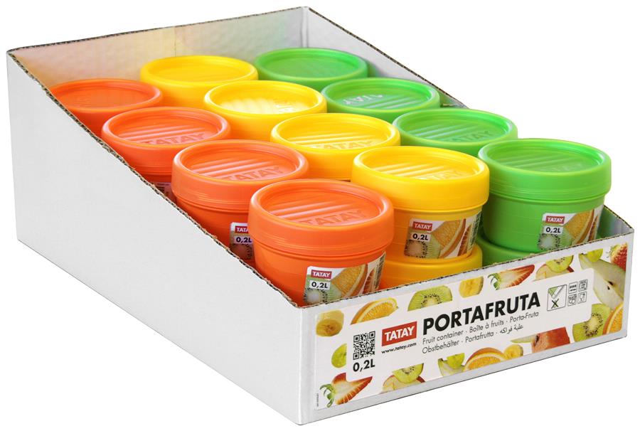 PORTAFRUTA 0,2L                            SRP 24 MIX COLOR