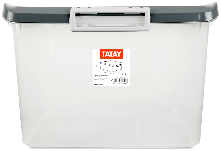 Caja multiusos Tatay 35 l gris 11500.22