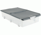 Caja bajo cama Tatay 63 l c/ruedas gris 11511.22