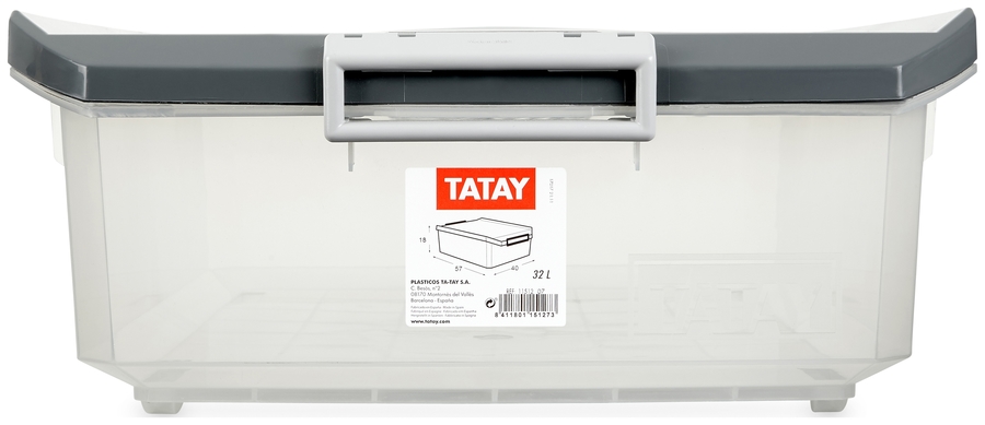 Caja multiusos Tatay 32 l bajo cama gris 11512.22