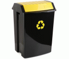 Contenedor Reciclaje 50L T/Basculante Amarillo Tatay