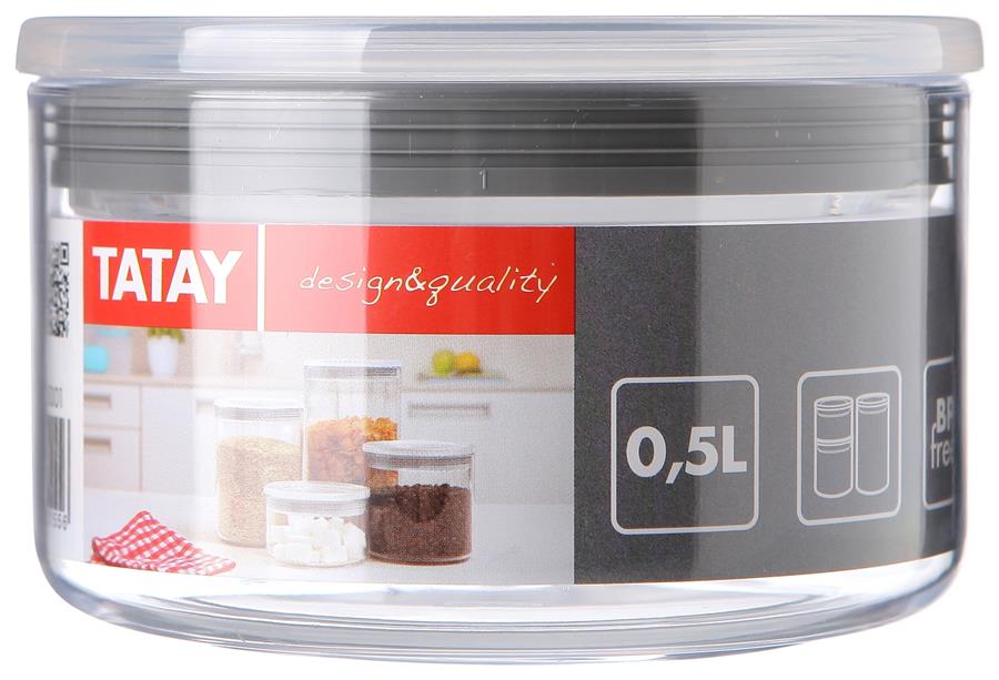 BOTE COCINA 0,5L / TRANSP-GRIS