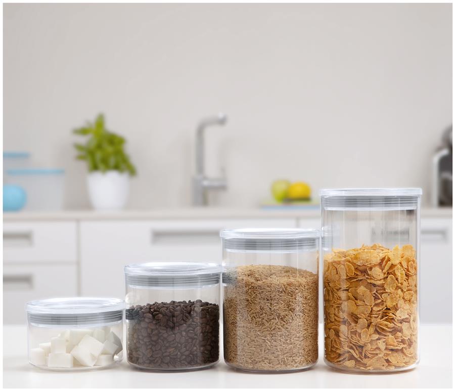 BOTE COCINA 2L / TRANSP-GRIS