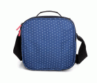 Bolsa térmica portaalimentos con herméticos incluidos Urban Food Casual acabado azul con topos de Tatay