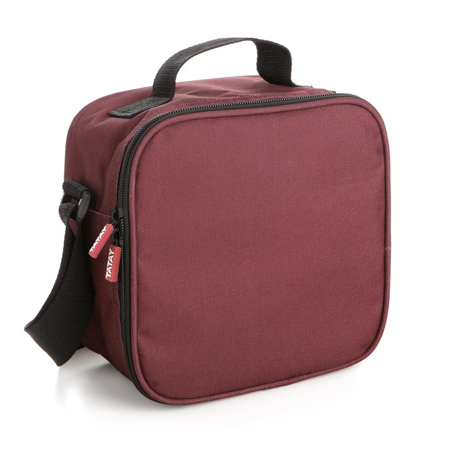 Bolsa térmica portaalimentos con herméticos incluidos Urban Food Casual color burdeos de Tatay