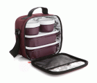 Bolsa térmica portaalimentos con herméticos incluidos Urban Food Casual color burdeos de Tatay