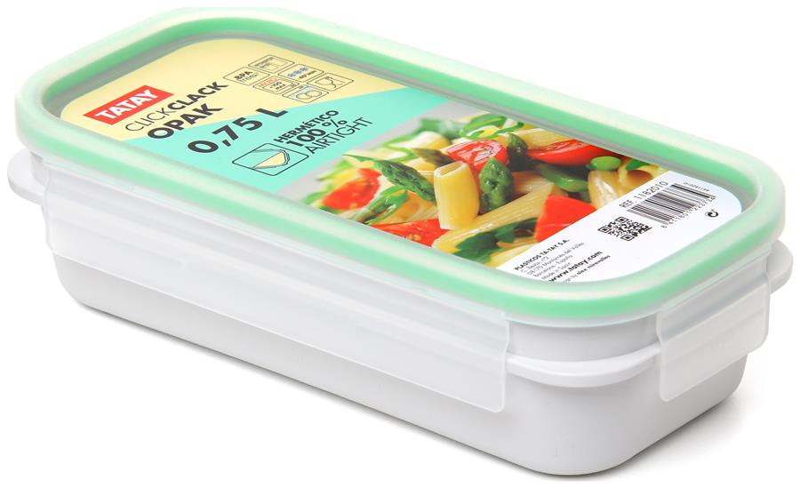 CONTENEDOR ALIMENTOS 0,75L  CLIP SAFE  OPAK