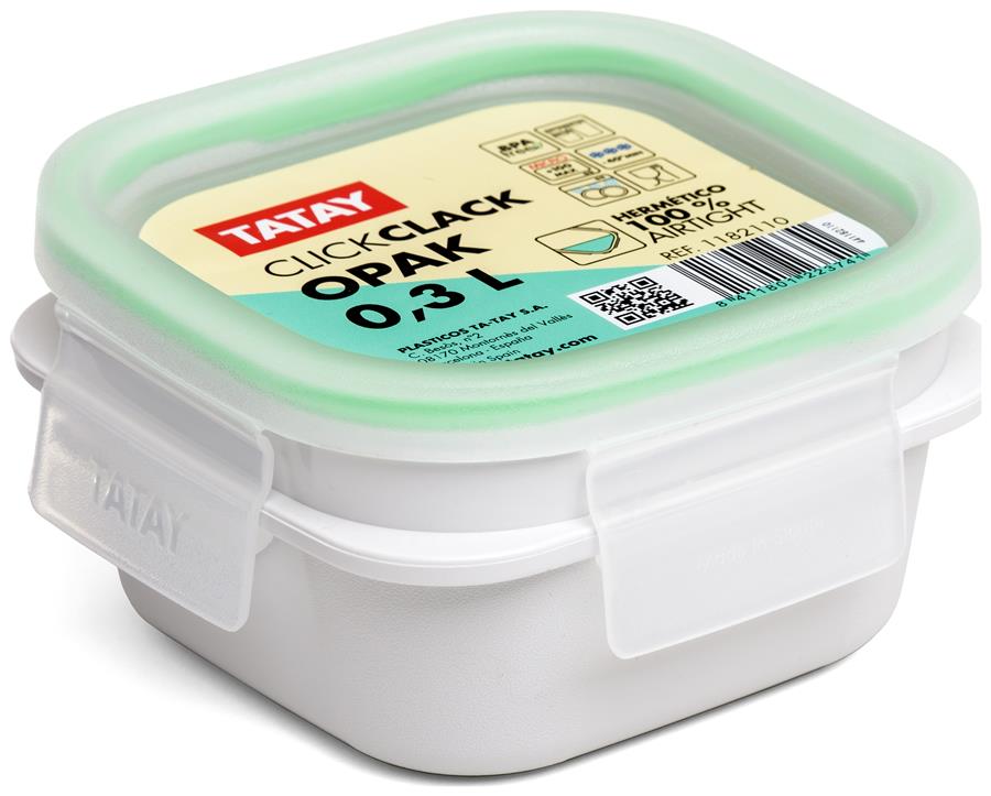 CONTENEDOR ALIMENTOS 0,3L - CLIP SAFE -  OPAK