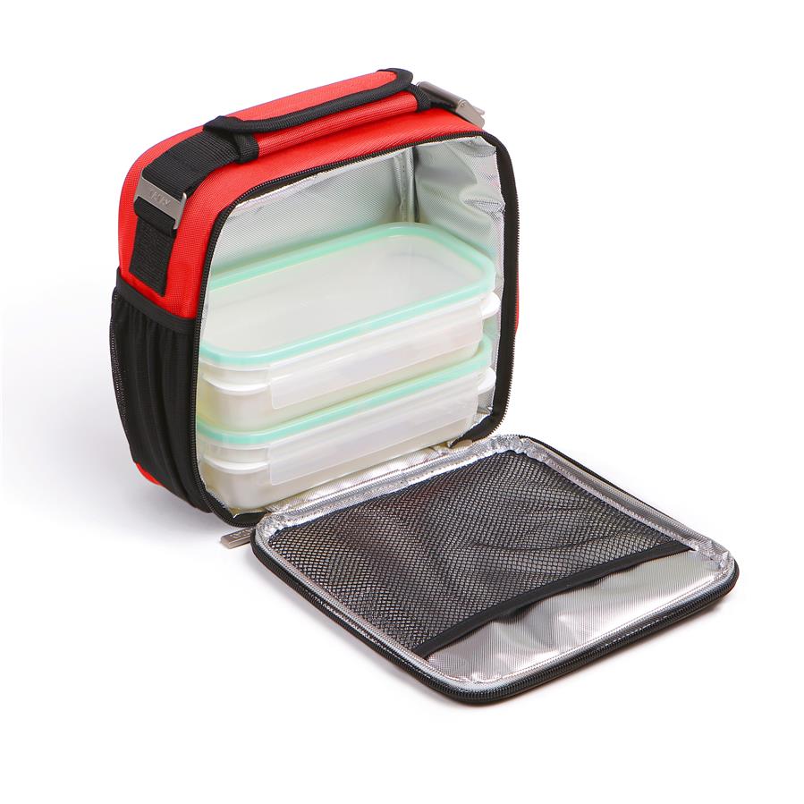 Bolsa térmica portaalimentos con herméticos incluidos Urban Food Prime color rojo de Tatay