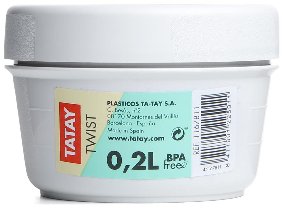 CONTENEDOR ALIMENTOS  0,2L  TWIST - OPAK