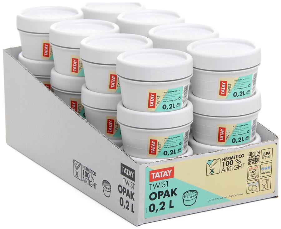 CONTENEDOR ALIMENTOS  0,2L  TWIST - OPAK