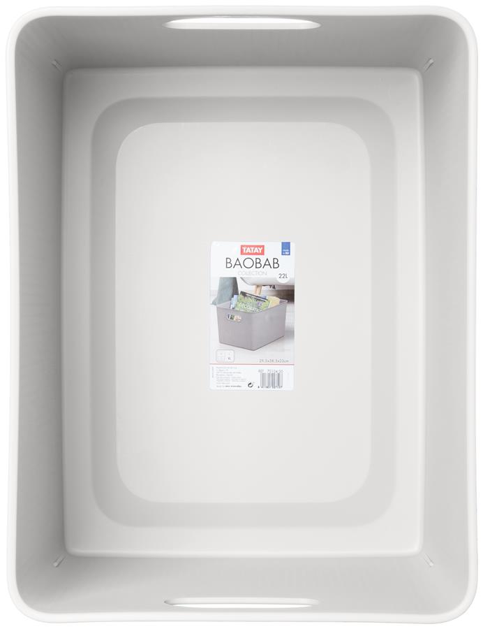 Cesta ordenación XL Tatay - 22 l  Baobab - blanco pergamon