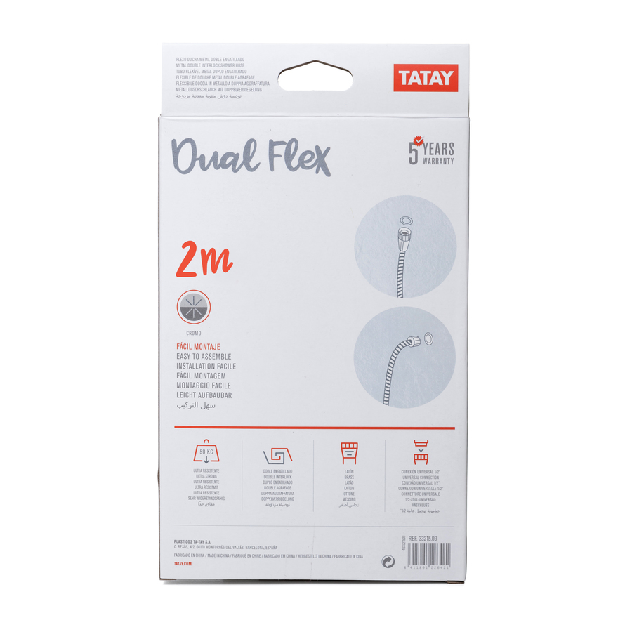 Flexo Ducha Metal 2m Dual Flex