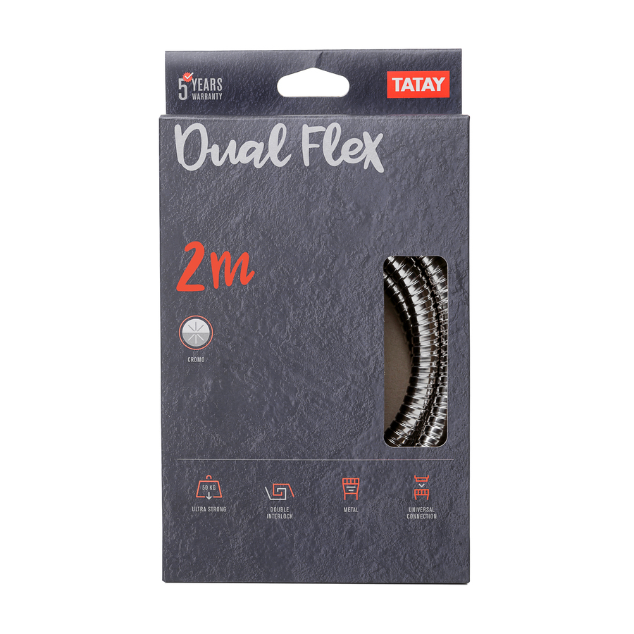 Flexo Ducha Metal 2m Dual Flex