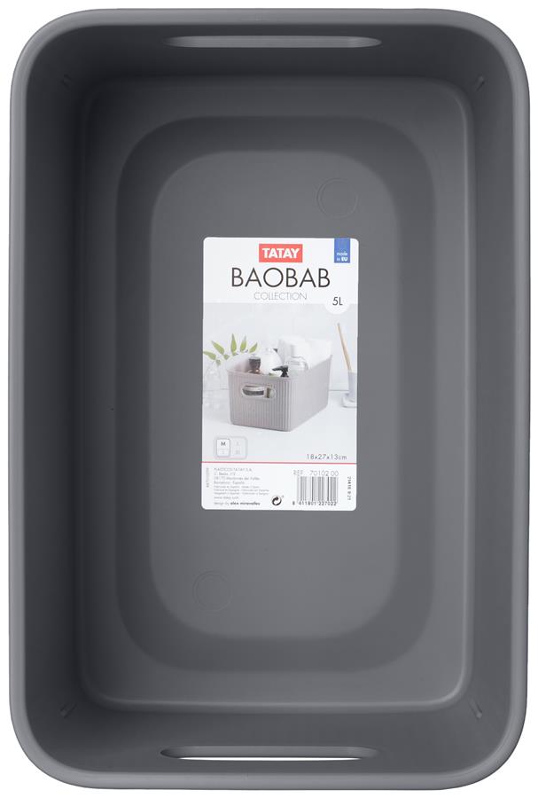 Cesta ordenación M Tatay - 5 l Baobab - gris antracita