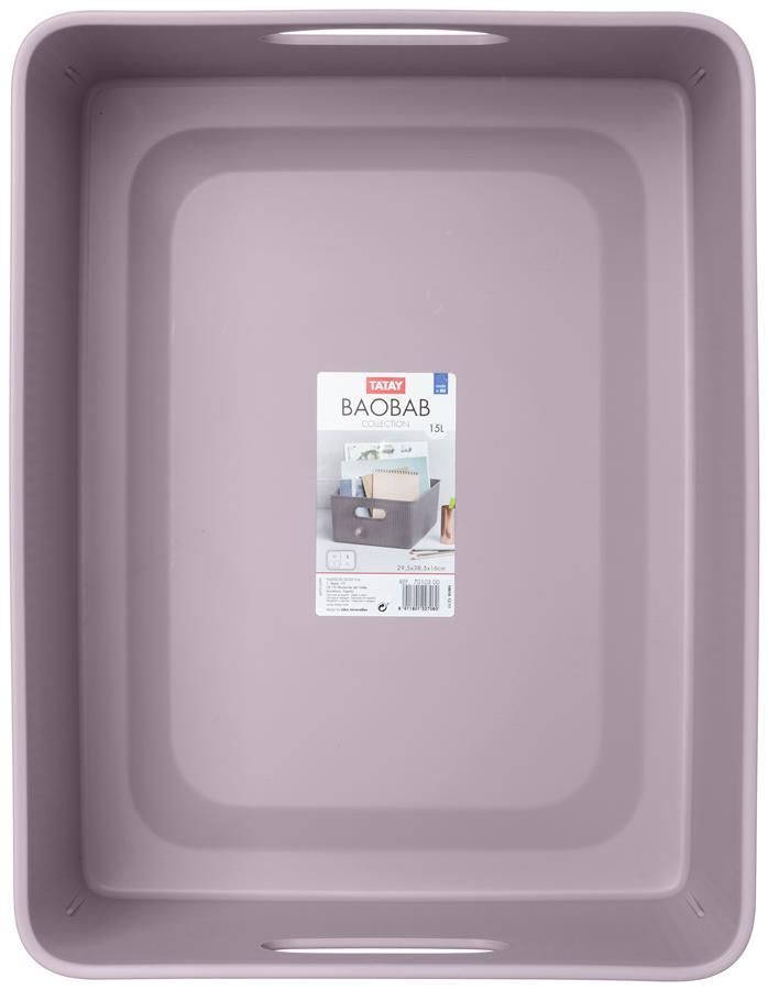 Cesta ordenación L Tatay - 15 l Baobab - lilac