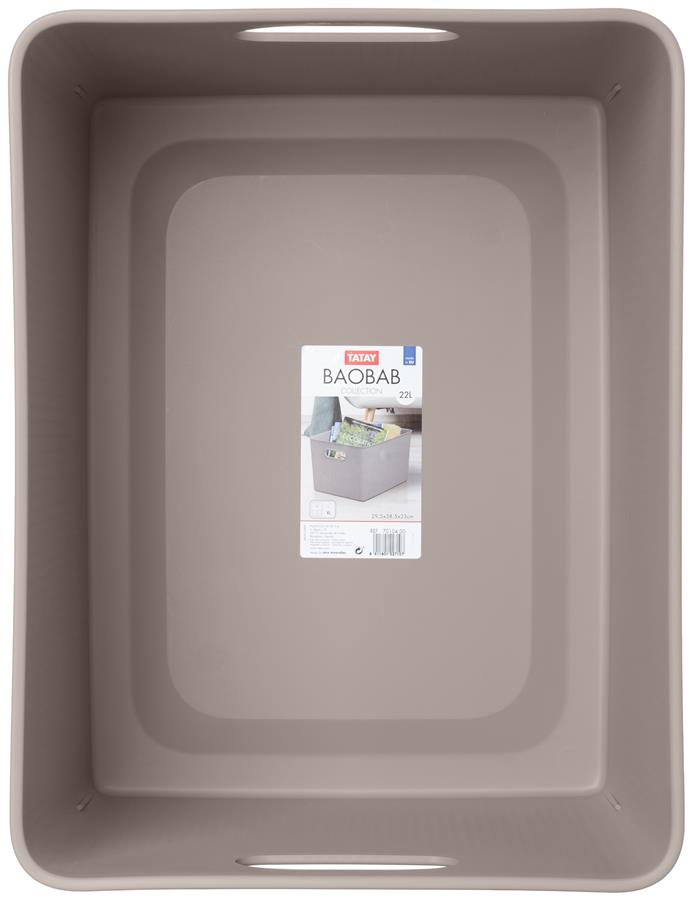 Cesta ordenación XL Tatay - 22 l  Baobab - taupe