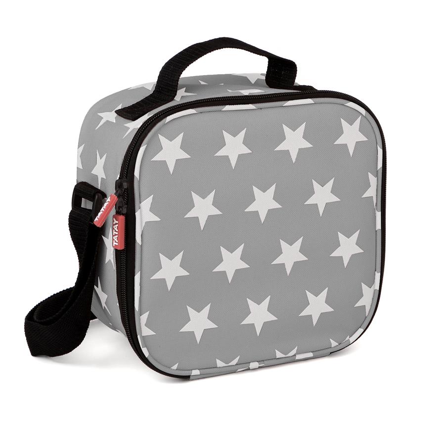 Bolsa térmica portaalimentos con herméticos incluidos Urban Food Casual Star Grey Tatay