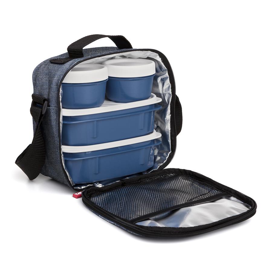 Bolsa térmica portaalimentos con herméticos incluidos Urban Food Casual Denim Blue Tatay