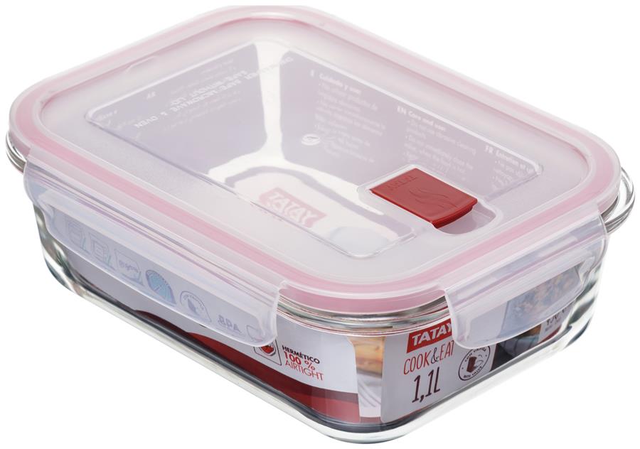 Hermético Tatay Cook & eat cristal 1,1 l