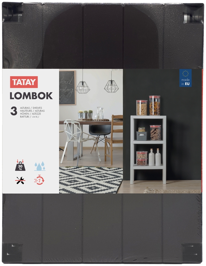 Estantería LOMBOK 3 alturas Marrón