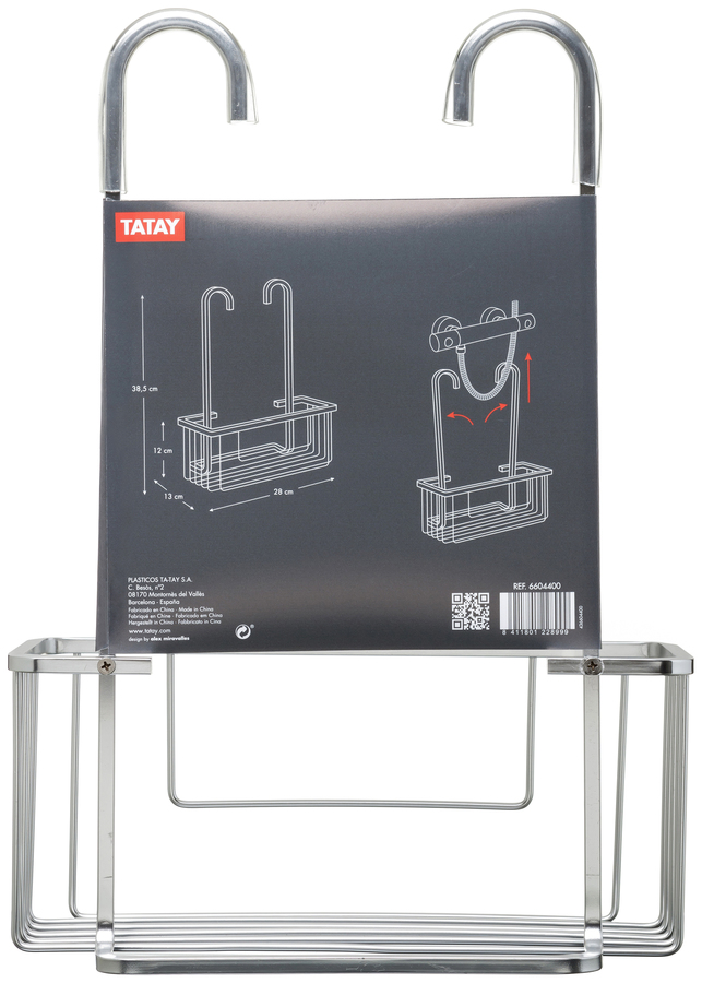 Cestillo con Colgador ALUMINIUM monomando