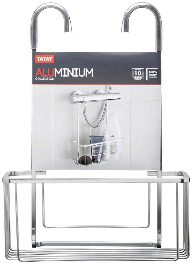 Cestillo con Colgador ALUMINIUM monomando