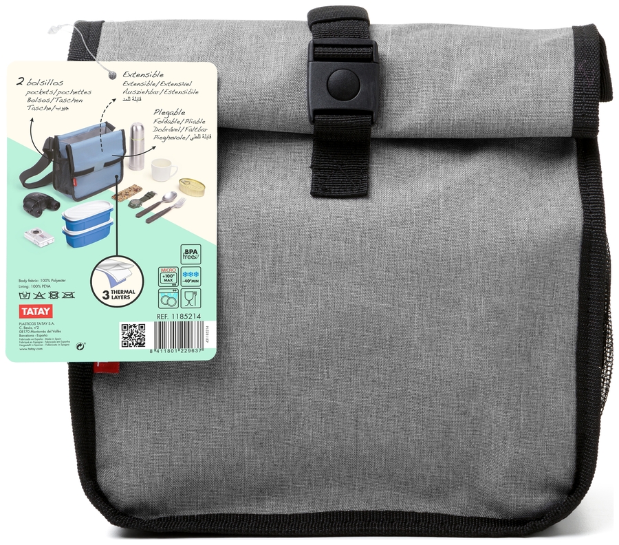 ROLL & GO + 2 TOP FLEX 0,5L - Denim Grey