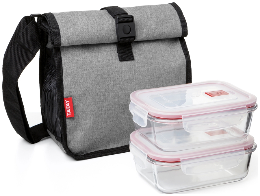 ROLL & GO GLASS  2x0,64L - Denim Grey