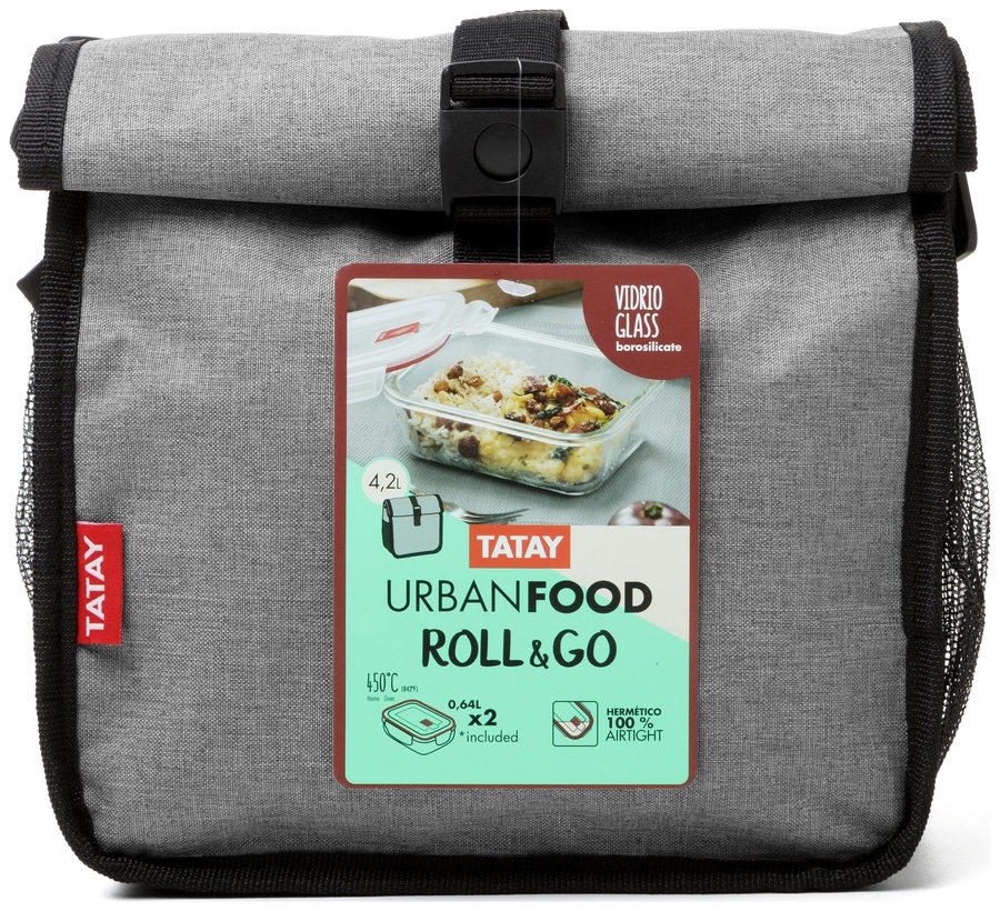 ROLL & GO GLASS  2x0,64L - Denim Grey