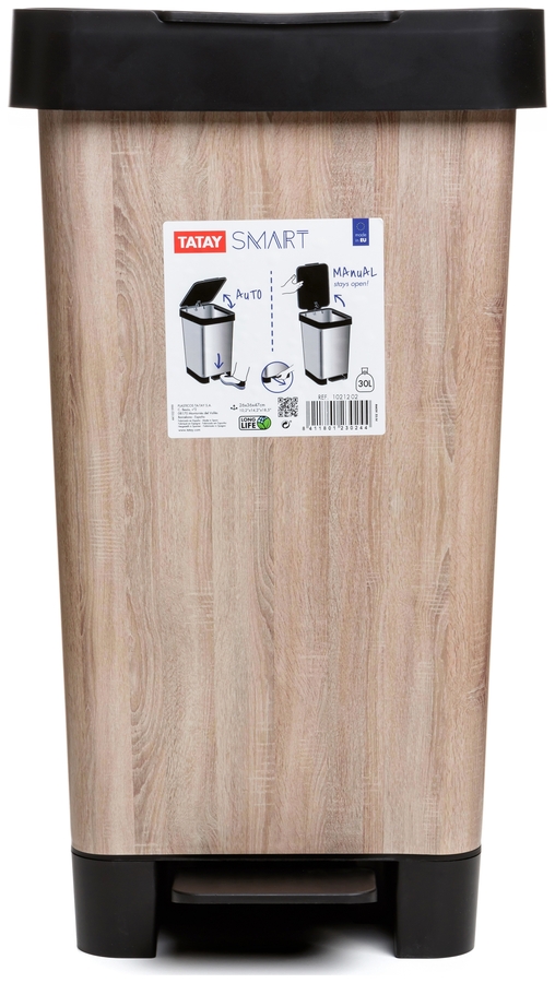 Cubo pedal 25 L SMART DECO - WOOD