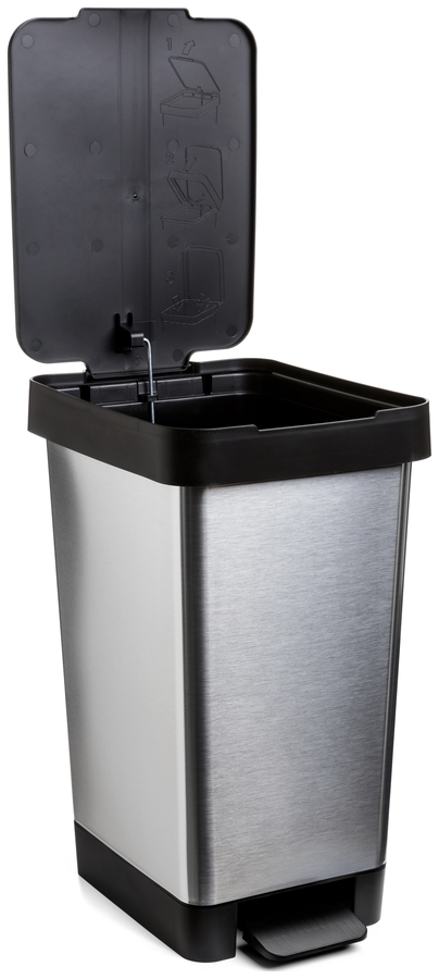 CUBO PEDAL 25 L SMART STEEL  - GRIS