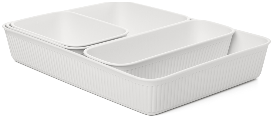 SET 4 - Organizadores Slim+A6+A5+A4  BAOBAB - Blanco