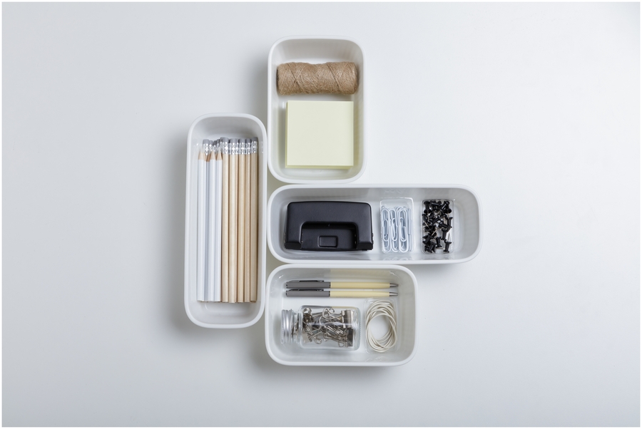 SET 4 - Organizadores Slim+A6+A5+A4  BAOBAB - Blanco