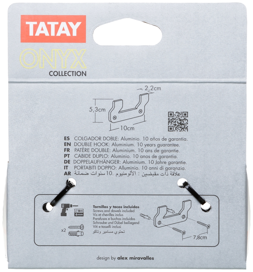Colgador Doble ONYX
