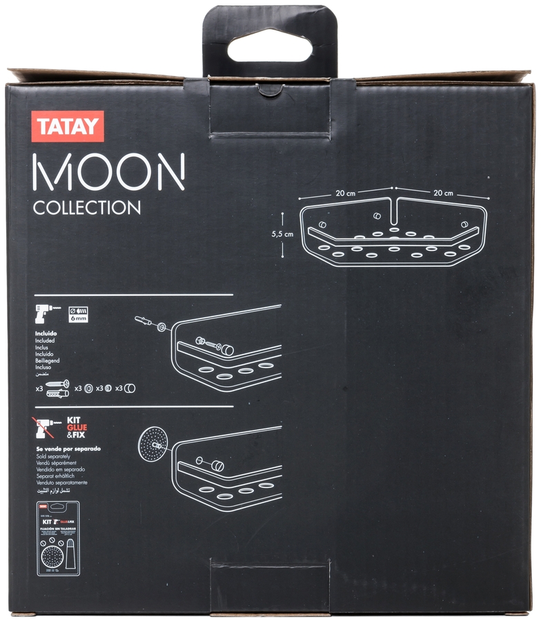 Cestillo rinconero Moon 20x20x5,5