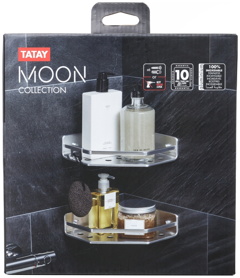 Cestillo rinconero Moon 20x20x5,5  pack 2 unidades