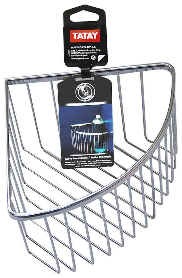 Cestillo rinconera krom 20X20X13 Tatay - CROMADO