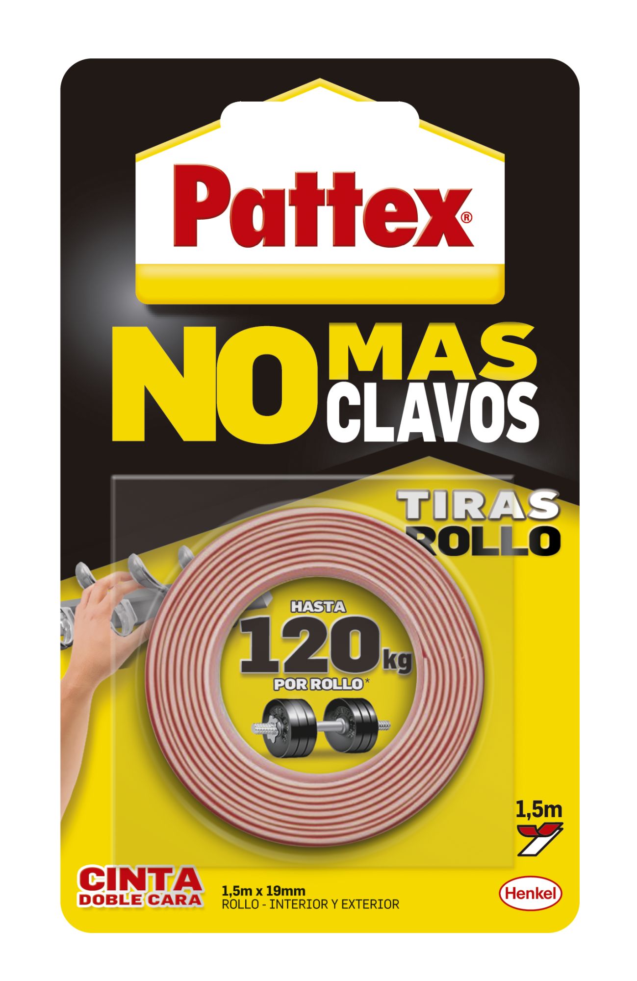 Pattex  Nmc Cinta Doble Cara  Bl 1,5 m Rollo