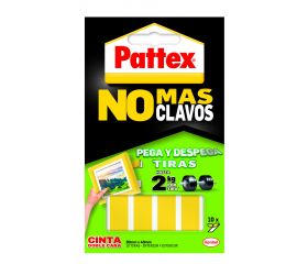 Pattex  Nmc Cinta Doble Cara  Pega Y Despega Bl 10 tiras precortadas