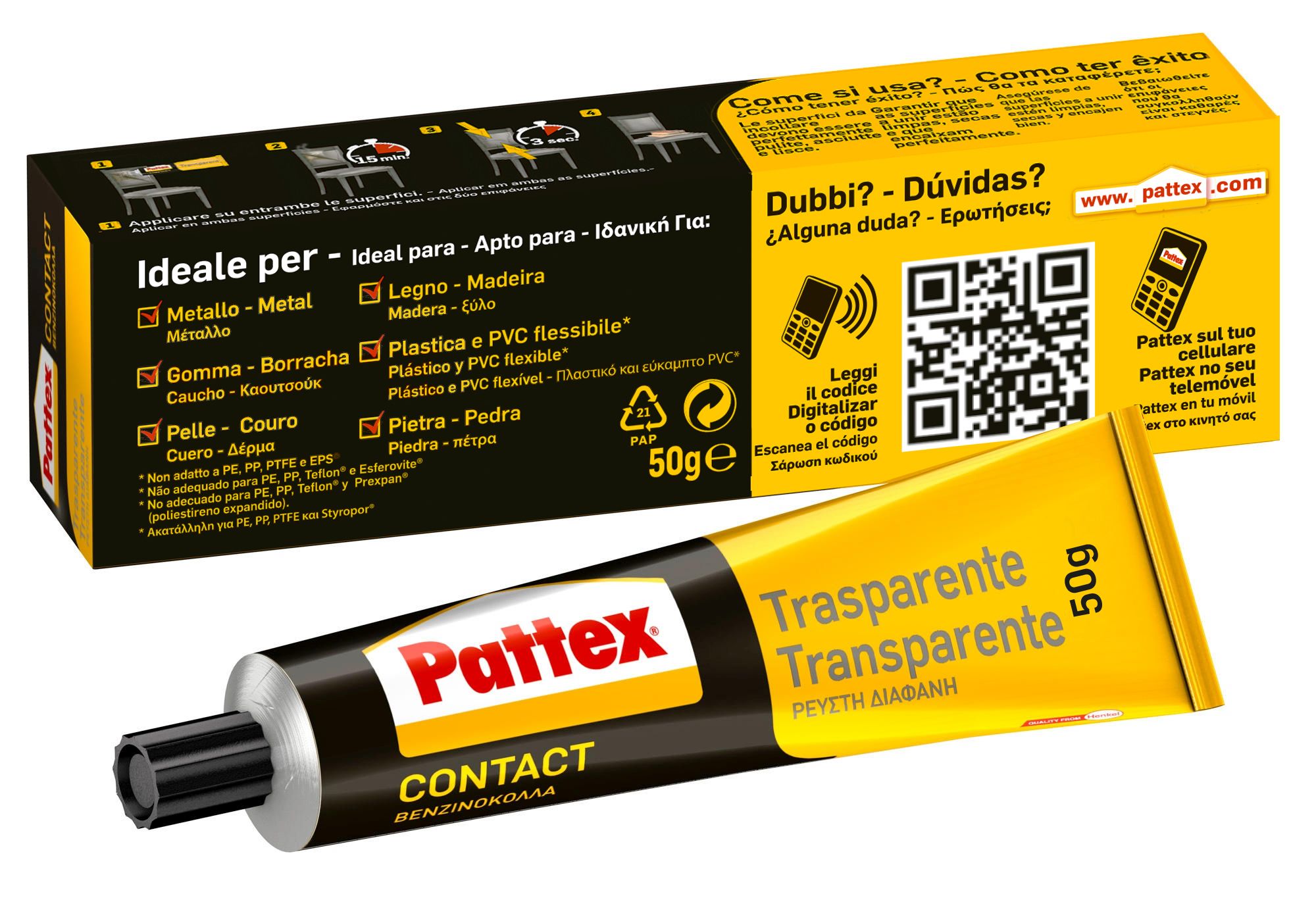 Pattex Transp. Dispenser 50 gr.