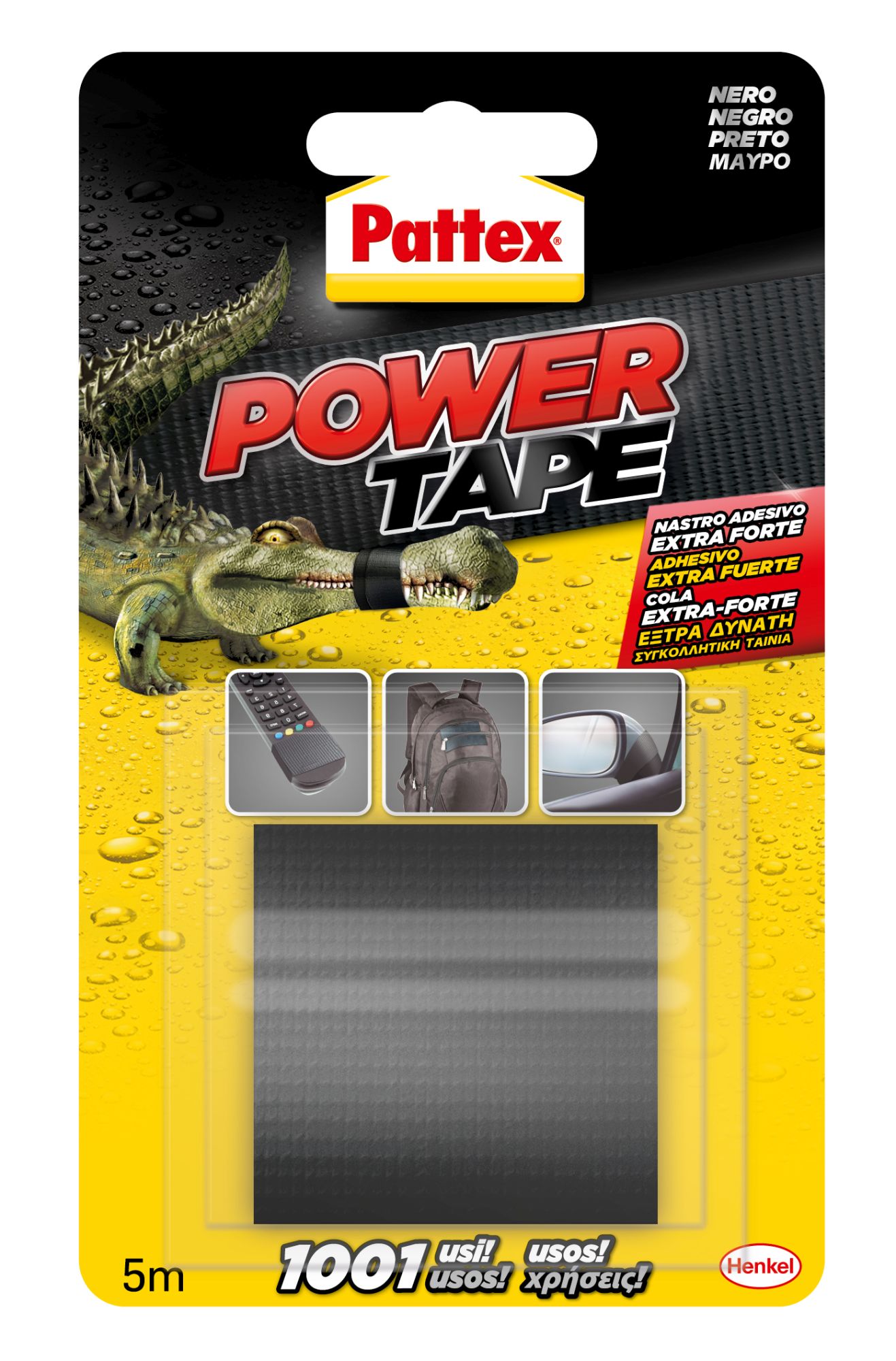 Pattex Power Tape Bl 50x5 m Negro